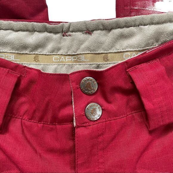 𝅺CAPPEL Calling Snowboard Ski Snowshot Winter Snowpants Red Pants - Picture 3 of 13